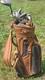Vintage Daiwa Coach Collection Golf Bag 6-way Divider Plaid Leather With Clubs