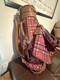 Vintage Daiwa Coach Collection Golf Cart Bag Plaid With Leather Trim Euc