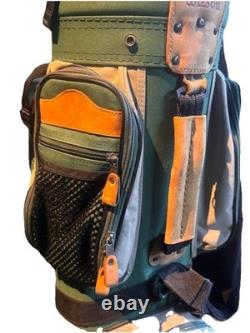 Vintage Golf Bag Wilson Green Cart Great Condition Hawaii Logo Made In USA