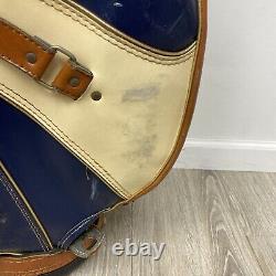 Vintage Hot-Z Southern Hills 6-Way Cart Golf Bag Brown/Blue/White