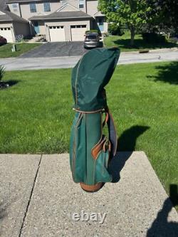 Vintage Izod Golf Bag Green And Brown