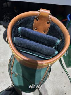 Vintage Izod Golf Bag Green And Brown