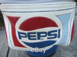 Vintage PEPSI COLA BELDING PRO MODEL Golf Cart Staff Bag Original Rain Hood