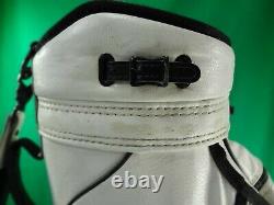 Vintage PING 6-way white / black staff bag with shoulder strap $30 SHIPPING