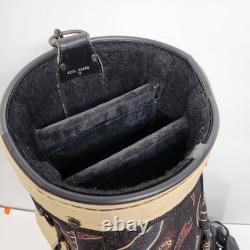Vintage Paisley 3-Way Golf Cart Bag By Ron Miller Pro Model with Rain cover