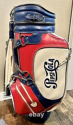 Vintage Pepsi-Cola Belding Sports Golf Staff Cart Bag RARE READ description