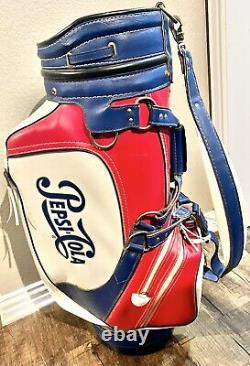 Vintage Pepsi-Cola Belding Sports Golf Staff Cart Bag RARE READ description