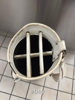 Vintage Ping Golf Cart Bag Vinyl White Black Leather Strap 6 Way Divider 90s USA