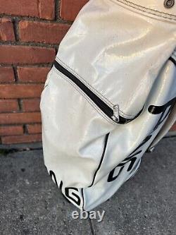 Vintage Ping White Golf Bag 3 Pockets 4 Way Divider No Rain Cover