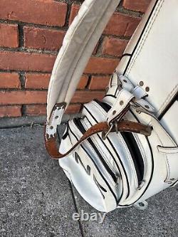 Vintage Ping White Golf Bag 3 Pockets 4 Way Divider No Rain Cover