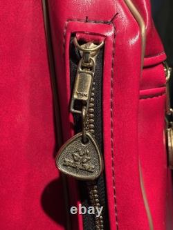 Vintage Ram Aries Golf Cart Bag 6-Way Divider Red Made In USA Rain Cover Strap