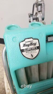 Vintage Rare Browning Bag Boy Clubster II, Golf Cart Bag Seat Combo