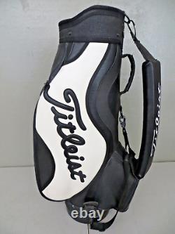 Vintage Titleist Staff Cart Bag 6-Way Divider Makena Resort Maui Rain Cover