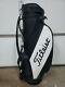 Vintage Titleist Staff Cart Golf Bag Black/white Faux Leather Gb268