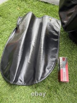 Vintage Wilson Leather Golf Bag Black Made In USA Classic Staff Cart Bag Cover