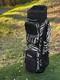 Vtg Datrek Golf Cart Bag Faux Fur Zebra Pattern 5 Way Divider Pockets Rare Style