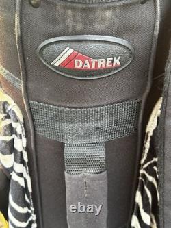 Vtg Datrek Golf Cart Bag Faux Fur Zebra Pattern 5 Way Divider Pockets Rare Style