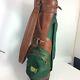 Vtg Masters Tournament Hot Z Golf Club Bag With Rain Hood Canvas Leather Usa Made