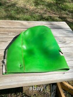 Vtg Ram Golf Green White Cart Bag 3-Way Divider Retro Decor Man Cave Mid-Century