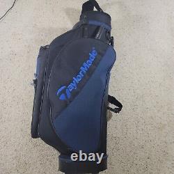 Vtg TaylorMade 5 Way Deluxe Staff Cart Golf Bag Rain Cover Navy