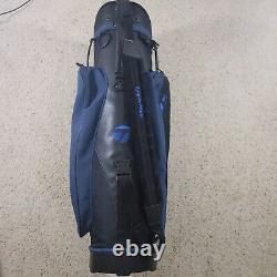 Vtg TaylorMade 5 Way Deluxe Staff Cart Golf Bag Rain Cover Navy