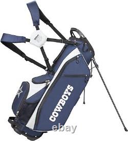 WILSON NFL Golf Bag Cart or Carry Dallas Cowboys Blue Silver NEW