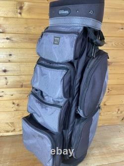 Wilson Cart Golf Bag Black With 5-way Dividers & Rain Cover