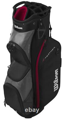 Wilson Feather 2025 Black Grey Red Cart Golf Bag
