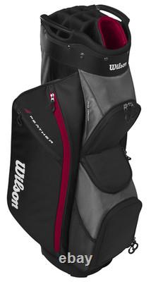 Wilson Feather 2025 Black Grey Red Cart Golf Bag