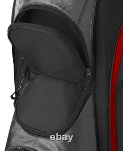 Wilson Feather 2025 Black Grey Red Cart Golf Bag