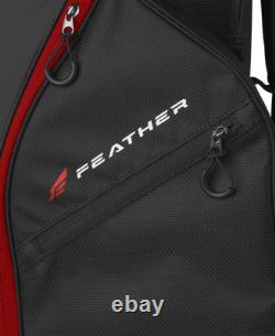 Wilson Feather 2025 Black Grey Red Cart Golf Bag