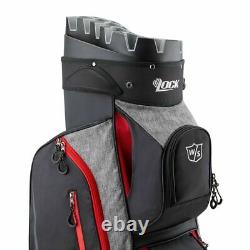 Wilson I Lock III Golf Trolley Cart Bag Black/Grey/Red NEW! 2020 Model