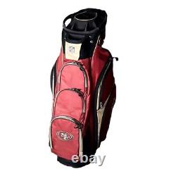 Wilson NFL Cart Golf Bag San Francisco 49ers 3 bag front with Cooler 36 OAL