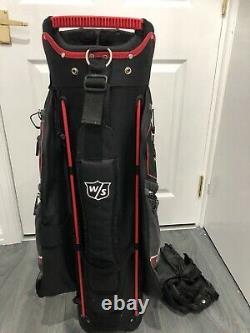 Wilson Staff Nexus Cart Bag With Strap And Headcover Black Red White Grey