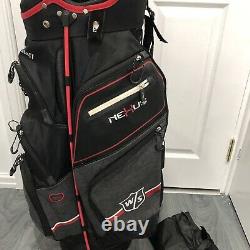 Wilson Staff Nexus Cart Bag With Strap And Headcover Black Red White Grey