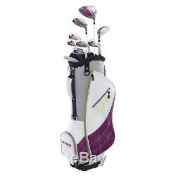 Wilson Ultra Women's Right-Handed Golf Club Set with Cart Bag, Plum (Open Box)