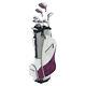 Wilson Ultra Womens Right Handed Super Long Golf Club Set With Cart Bag, Plum
