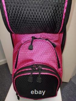 Women's Golf Cart Bag 14 Way Divider Naples Bay CMAX Lightweight Black Pink