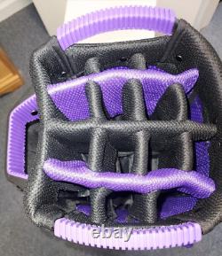 Women's Golf Cart Bag 14 Way Divider Naples Bay CMAX Lightweight Purple Silver