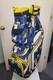 Womens Golf Cart Bag 14 Way Divider Naples Bay Lightweight Blue Yellow Geometric