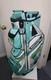 Womens Golf Cart Bag 14 Way Dividers Naples Bay Lightweight Aqua Blue Splash