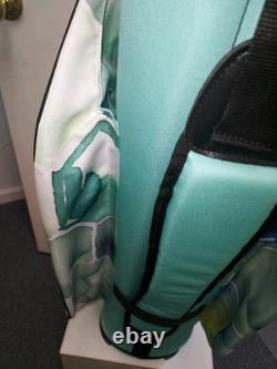 Womens Golf Cart Bag 14 Way Dividers Naples Bay Lightweight Aqua Blue Splash