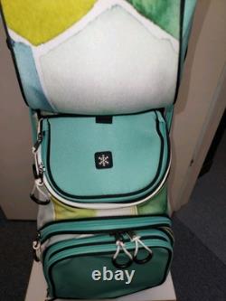Womens Golf Cart Bag 14 Way Dividers Naples Bay Lightweight Aqua Blue Splash