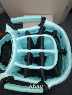 Womens Golf Cart Bag 14 Way Dividers Naples Bay Lightweight Aqua Blue Splash