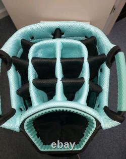 Womens Golf Cart Bag 14 Way Dividers Naples Bay Lightweight Aqua Blue Splash