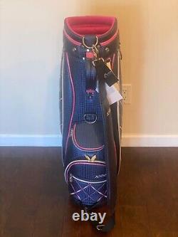 XXIO Ladies Cart Bag Blue Pink 5-Way Divide Single Strap Golf Bag