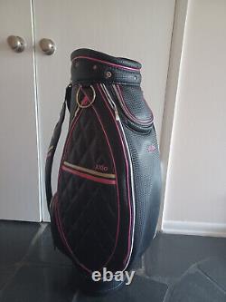 XXIO Ladies Lightweight Black & Pink Trim Caddy Golf Bag 5-Way