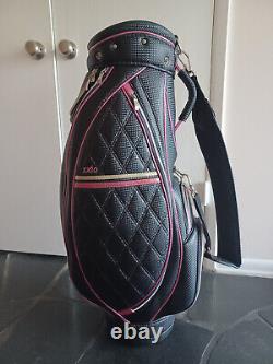 XXIO Ladies Lightweight Black & Pink Trim Caddy Golf Bag 5-Way