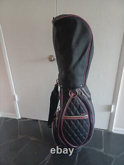 XXIO Ladies Lightweight Black & Pink Trim Caddy Golf Bag 5-Way