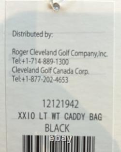 XXIO Lightweight Caddy Bag Black 4-Way Divide Single Strap Golf Bag NEW
